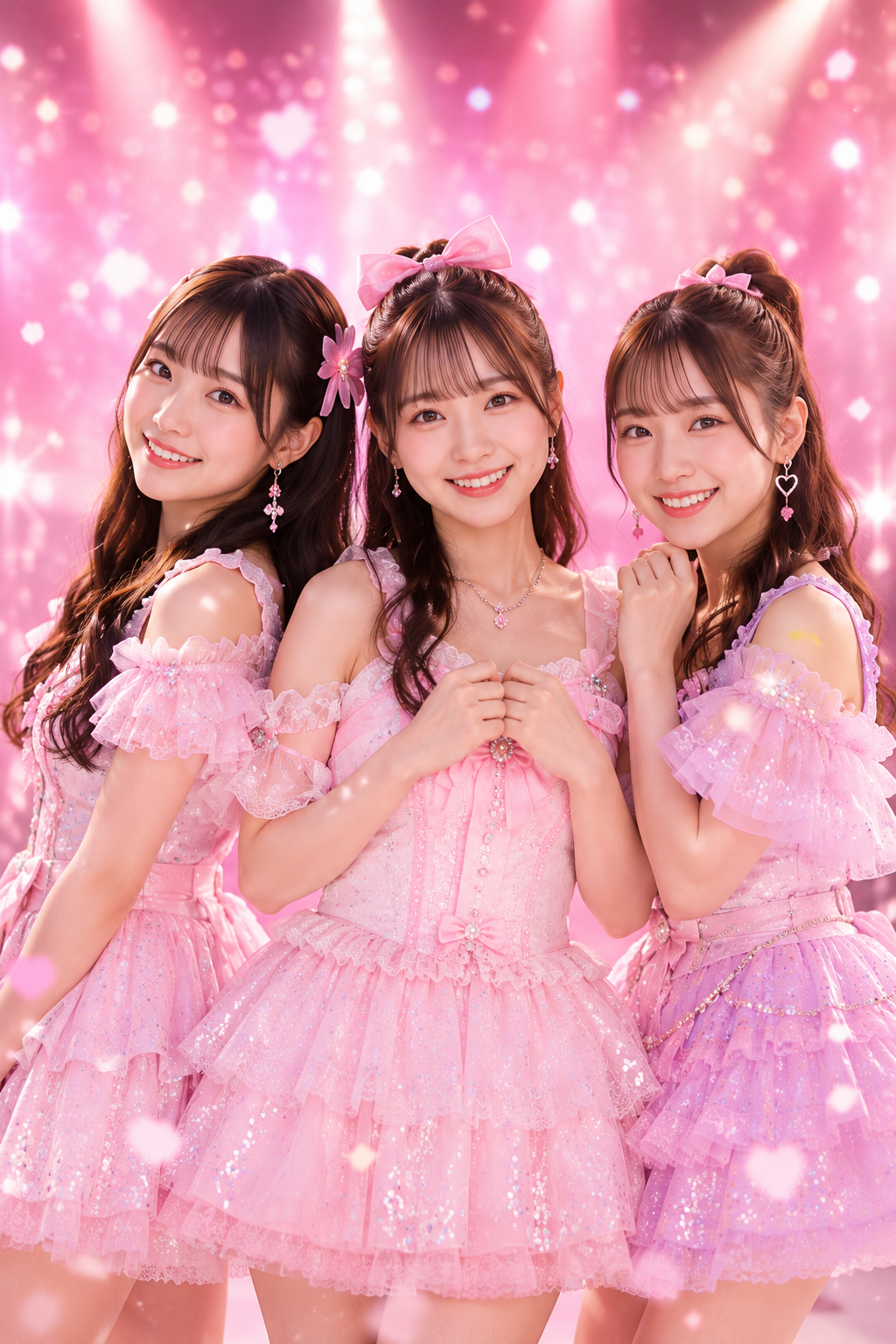 KAWAII系アイドルグループ3人のメインビジュアル